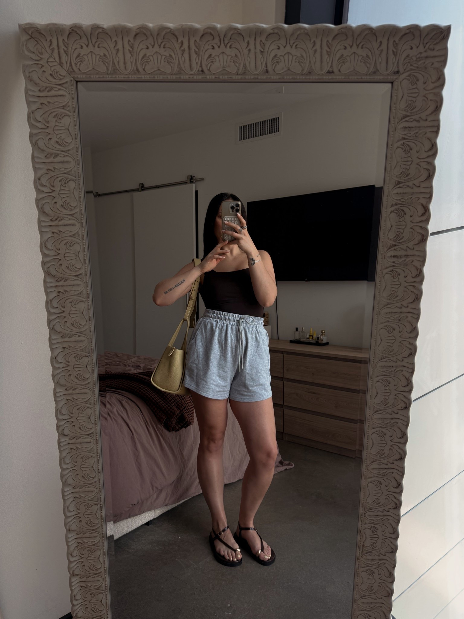 Perfect spring outfit with sweat shorts 

#LTKootd #LTKSeasonal