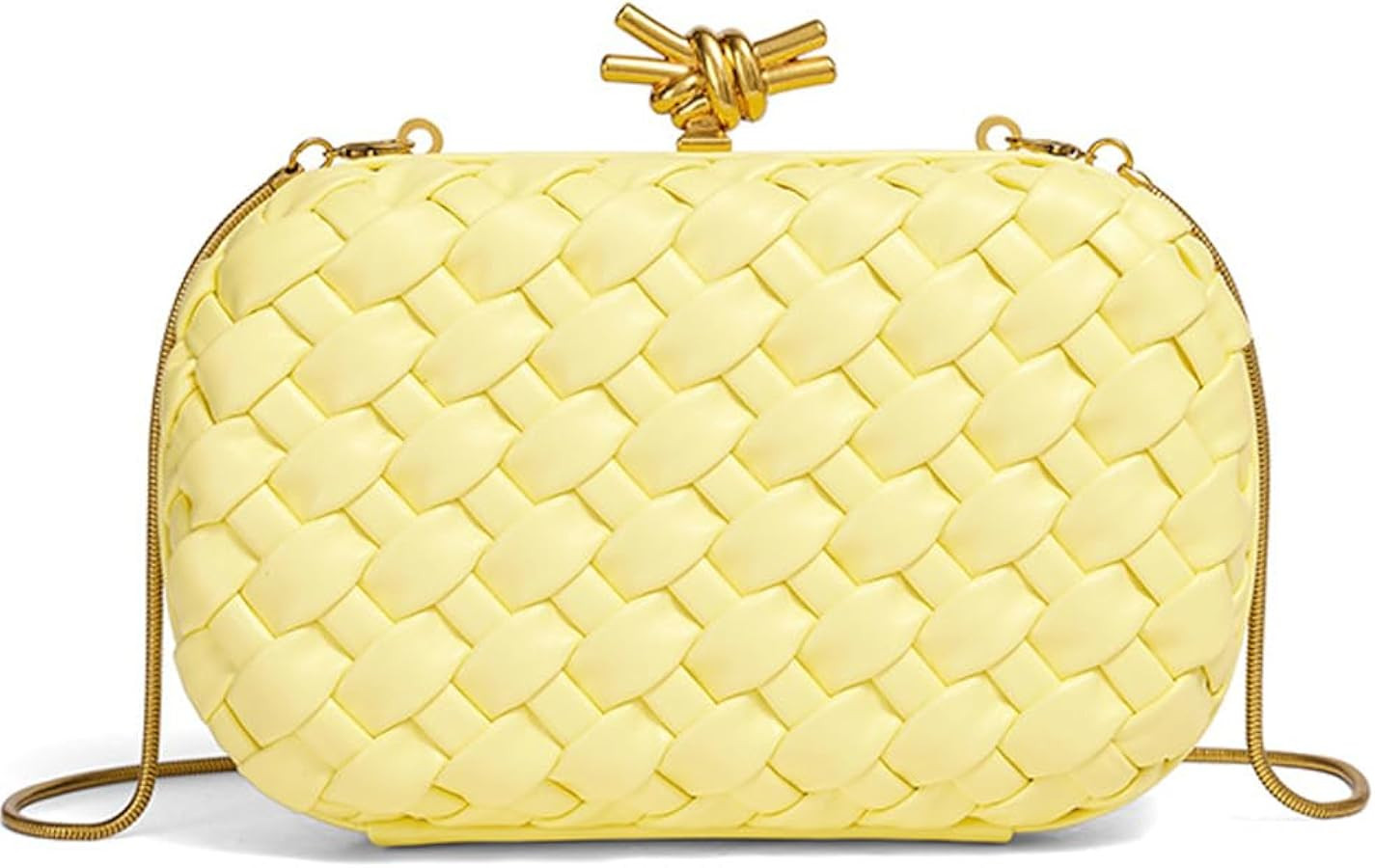 CUXVA Woven Evening Bag Clutch Purses for Women Knot Woven Leather Crossbody Bag for Wedding Party Prom: Handbags: Amazon.com | Amazon (US)