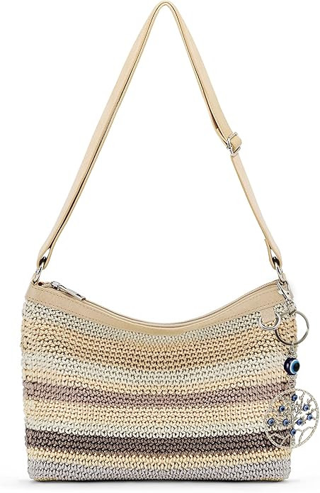 KISSSEA Crossbody Bags For Women in Hand-crochet Shoulder Bag Woven Handbags for Travel Beach Bag... | Amazon (CA)