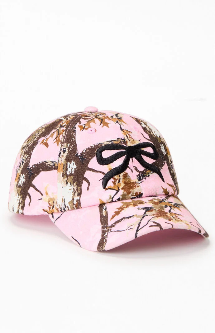 Pink Camo Bow Dad Hat | PacSun