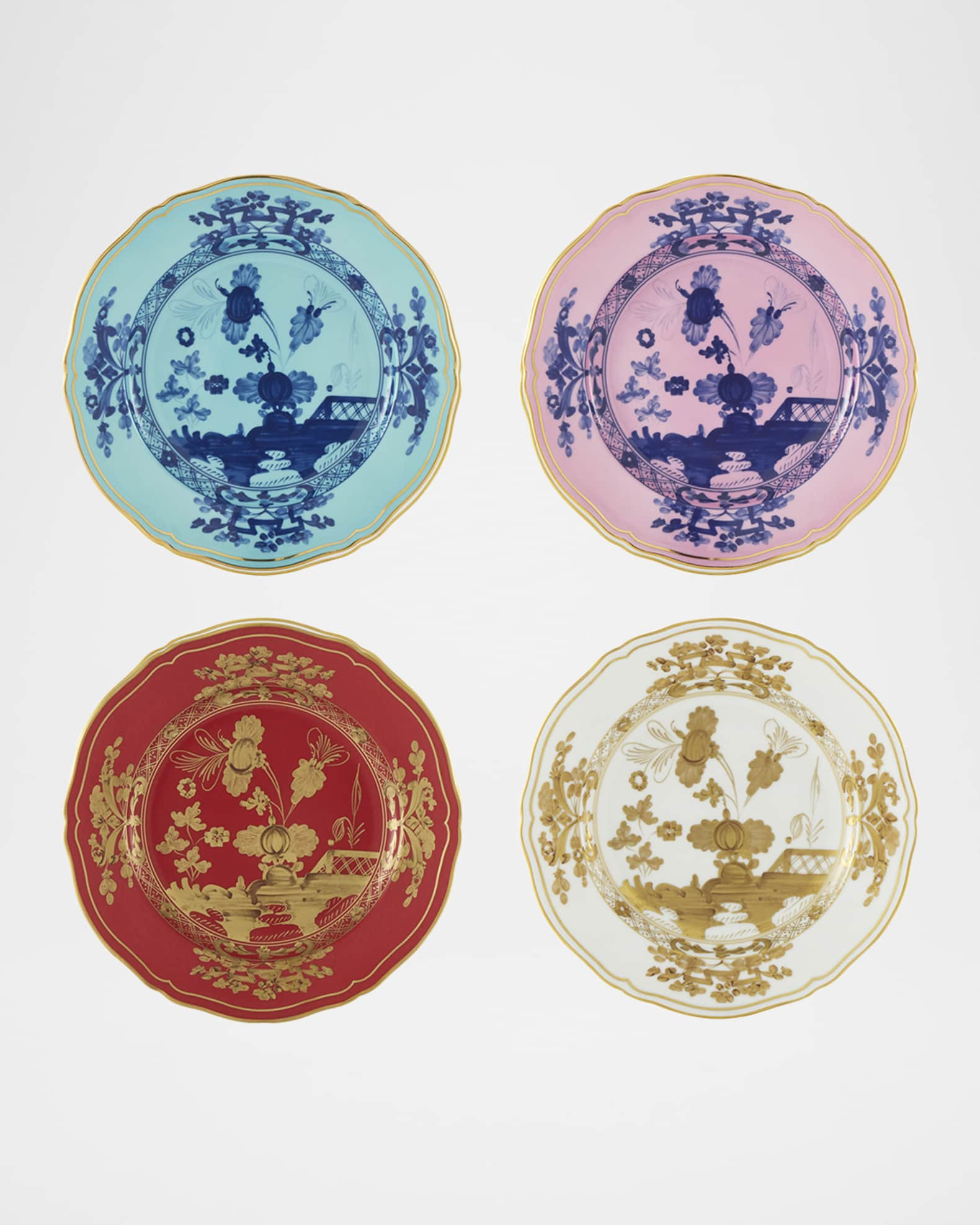 GINORI 1735 Oriente Italiano Assorted Dessert Plates, Set of 4 | Neiman Marcus
