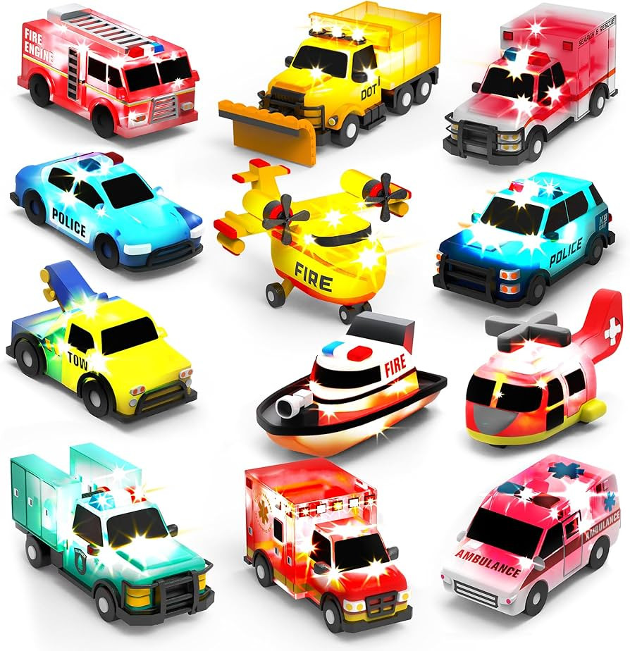 Tub Works® Emergency™ Cars Light Up Bath Toys, 12 Pack | Water-Activated Light Up Toys Flash &... | Amazon (US)