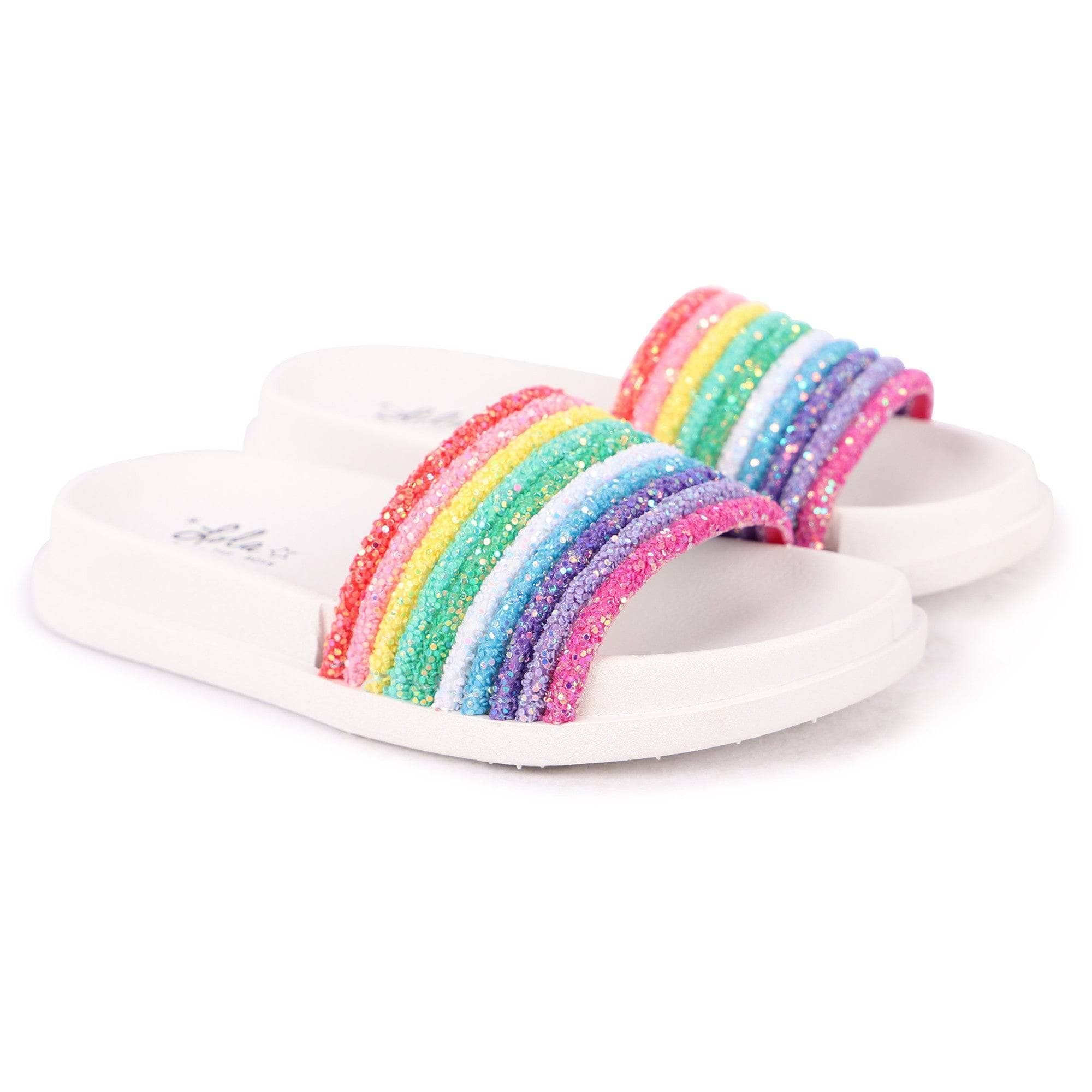 Glitter Rainbow Slides | Lola + The Boys