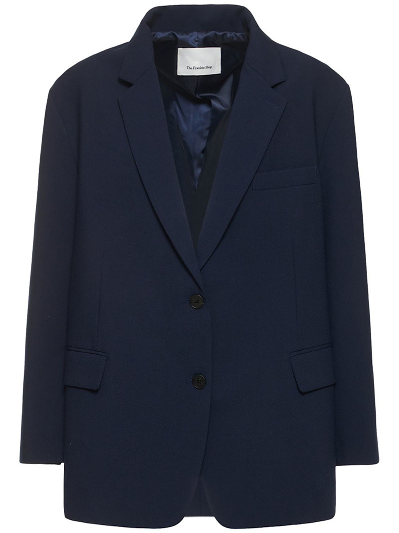 Bea oversized tech twill blazer | Luisaviaroma