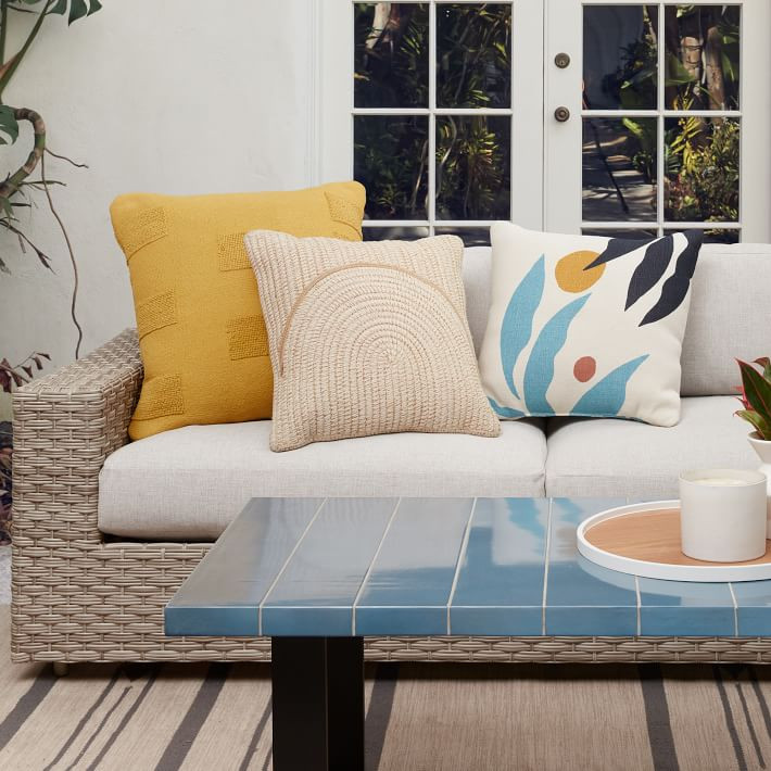 Woven Arches Indoor/Outdoor Pillow | West Elm (US)