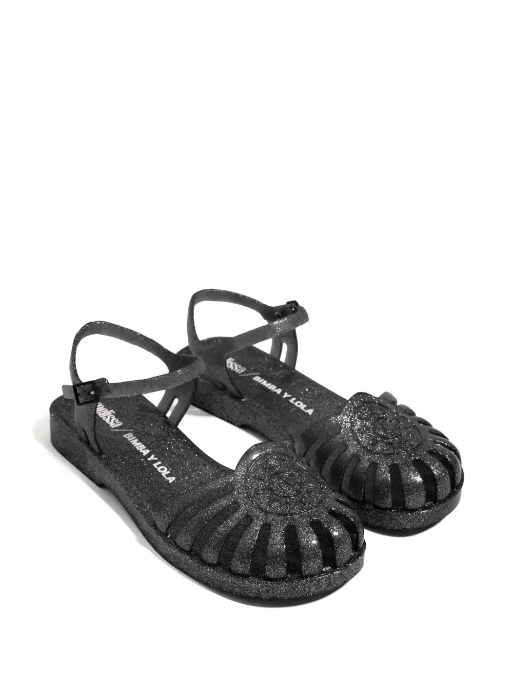 Bimba y Lola x Melissa Caged Glitter Sandals - Farfetch | Farfetch Global