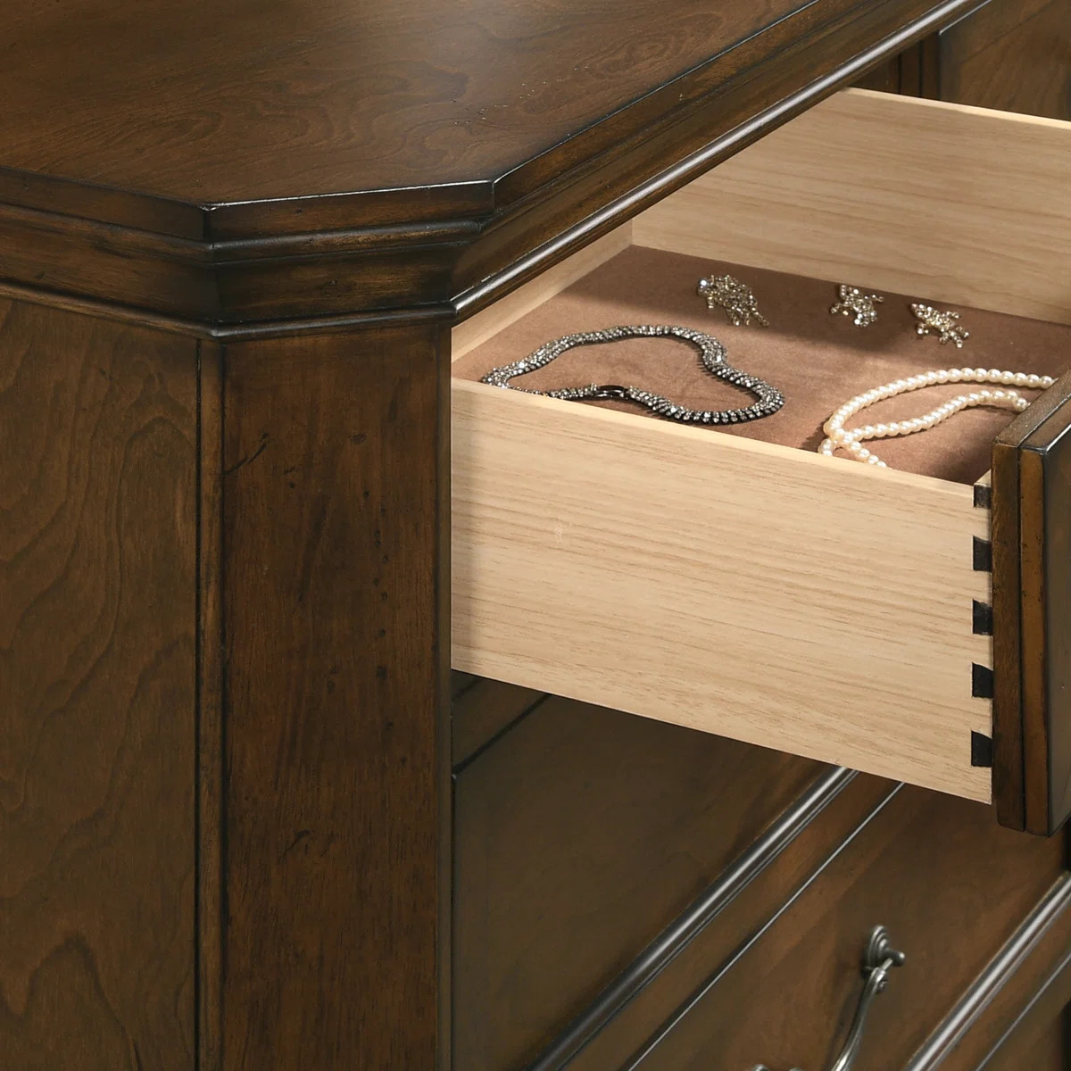 Ailany Traditional Wood 3-Drawer Nightstand | Wayfair North America