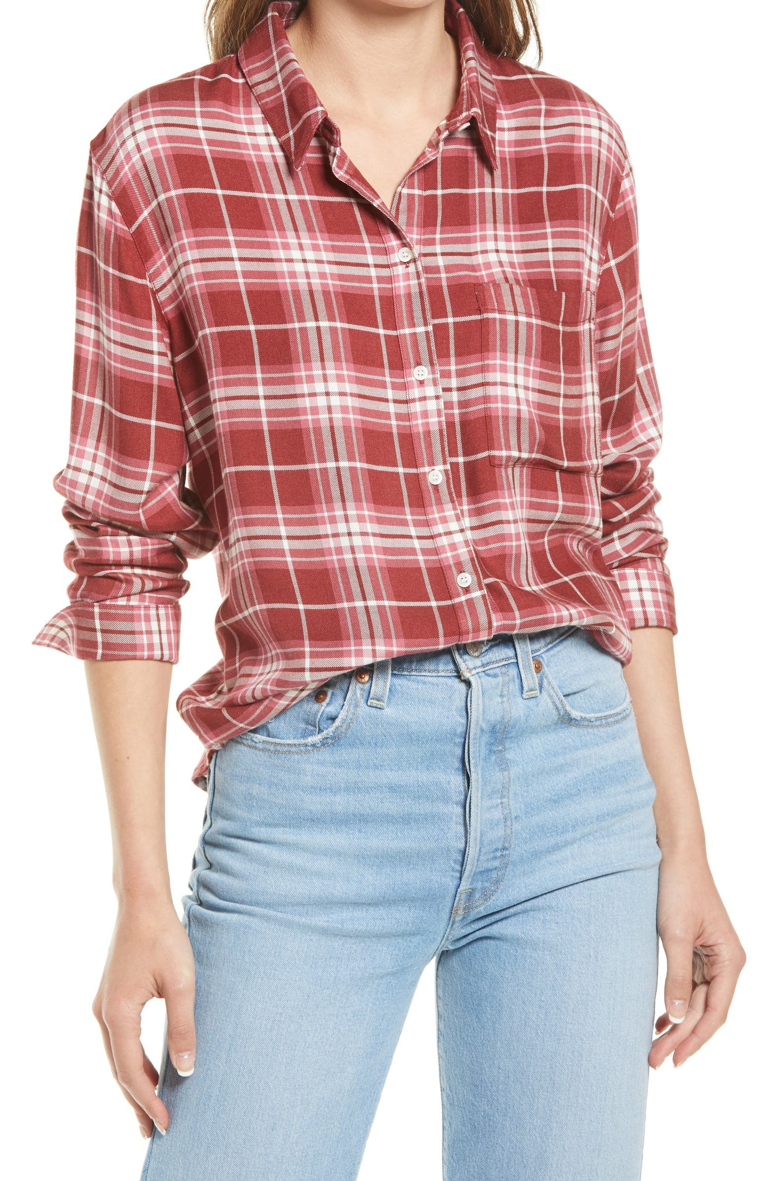 Plaid Boyfriend Shirt | Nordstrom