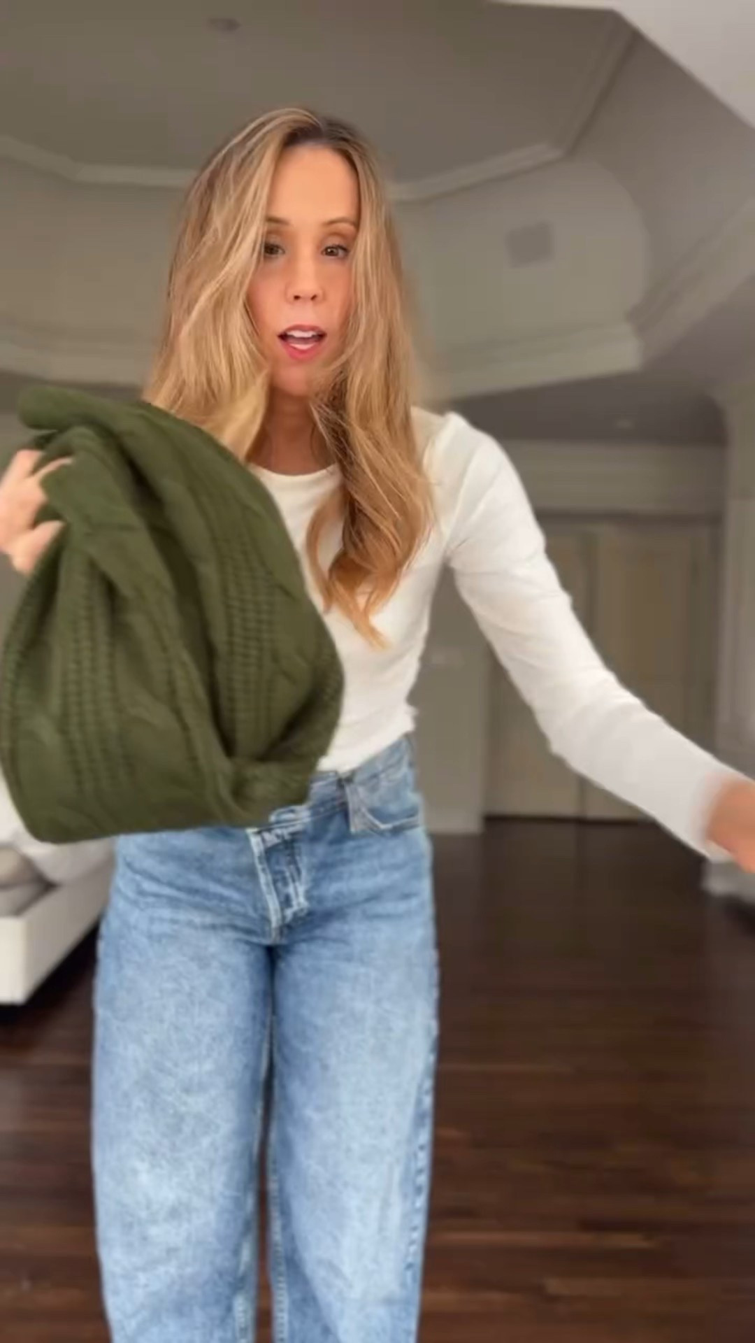 Cozy sweaters > sweatshirts this season. Effortless + elevated 💚 Wearing a medium (army green).

#LTKFindsUnder50 #LTKSaleAlert #LTKmomlife