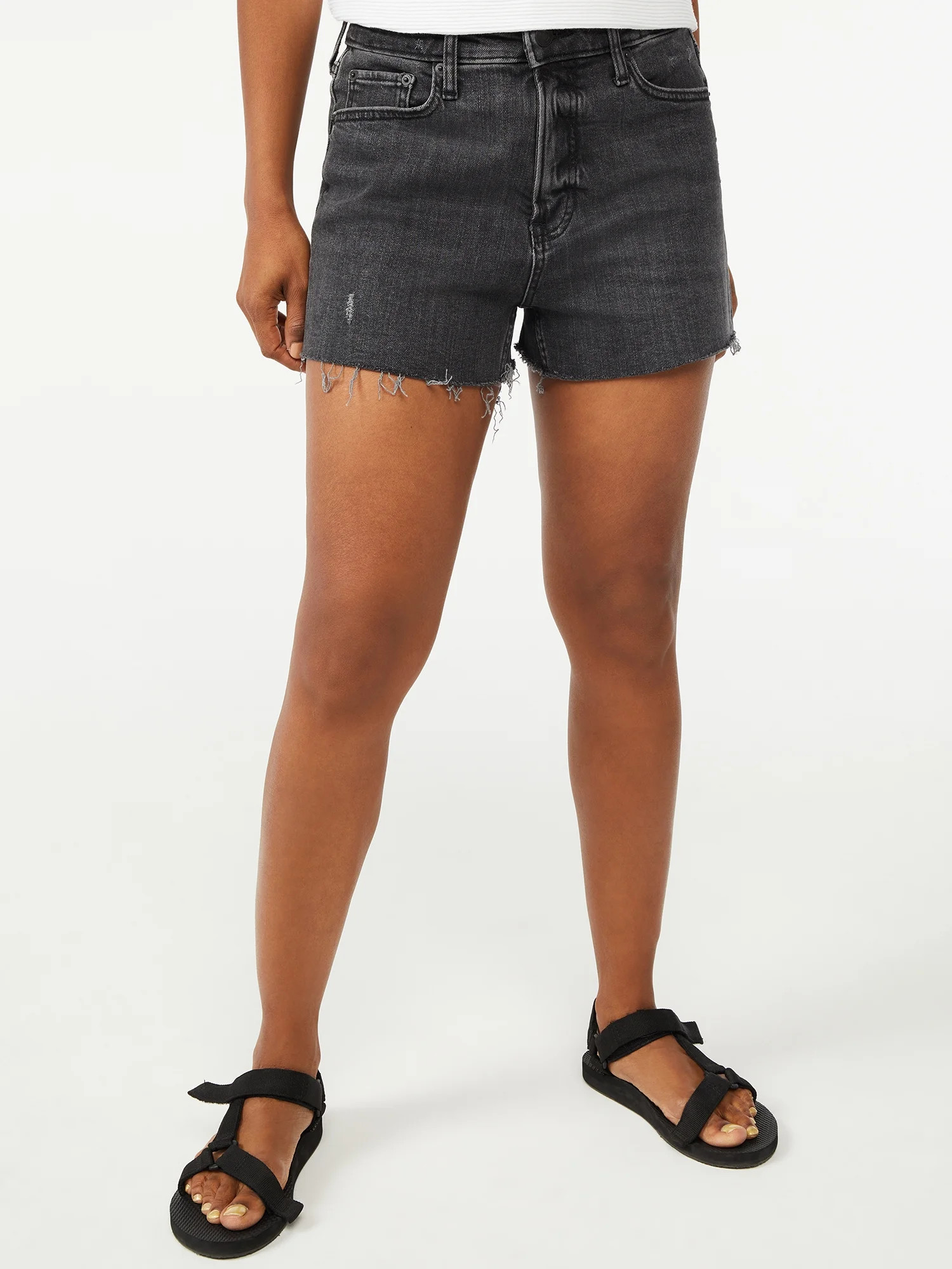 Free Assembly Women's 90's Cut Off Denim Short - Walmart.com | Walmart (US)