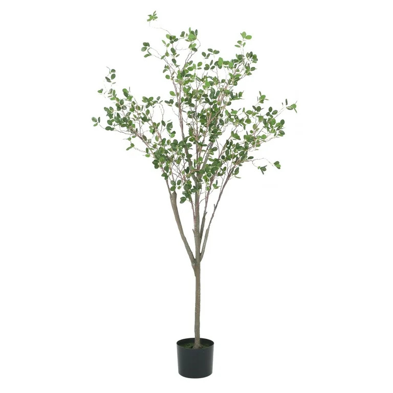 Noble House Bergweg 5' x 2' Artificial Leaf Tree, Green | Walmart (US)