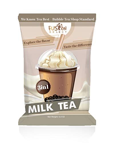 Fusion Select Bubble Tea Mix - Milk Tea 3-in-1 Drink Powder with Cream & Sugar - Instant Pre-Mixe... | Amazon (US)