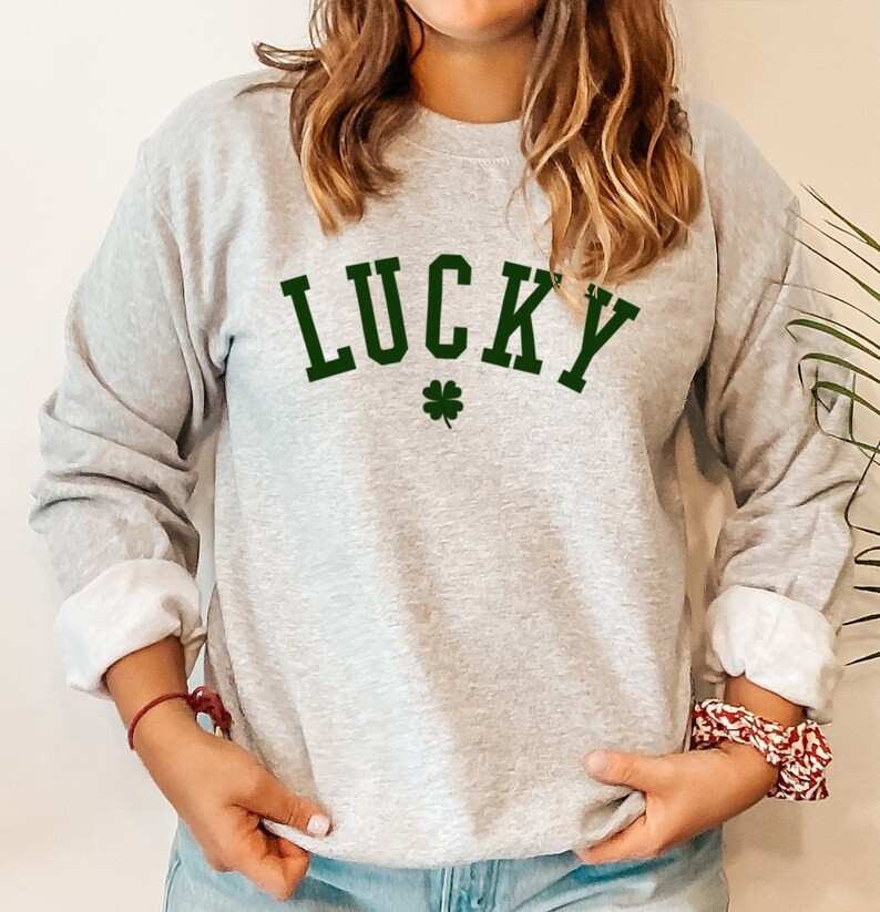 Lucky Sweatshirt Saint Patrick Day T-shirt St Patrick Day | Etsy | Etsy (US)