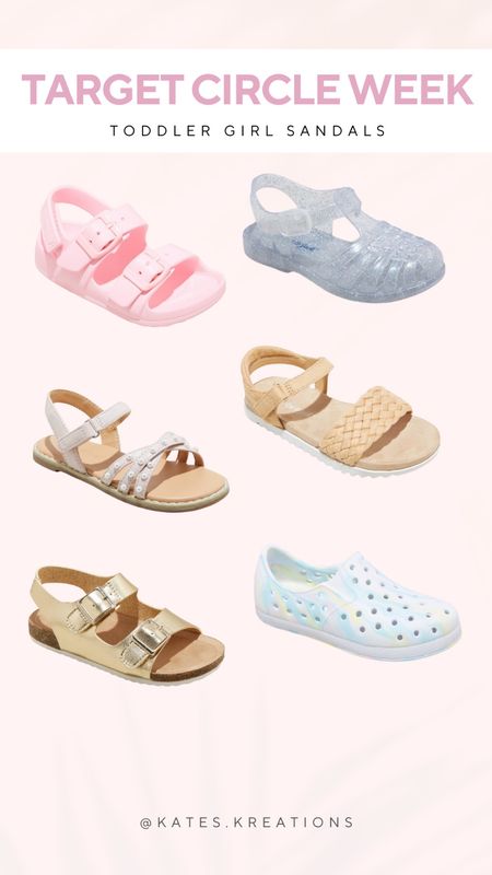 Target circle week!! 30% off sandals for the whole family - toddler girl picks! // toddler shoes // lots of color options! // summer shoes // all under $15!

#LTKsalealert #LTKxTarget #LTKshoecrush