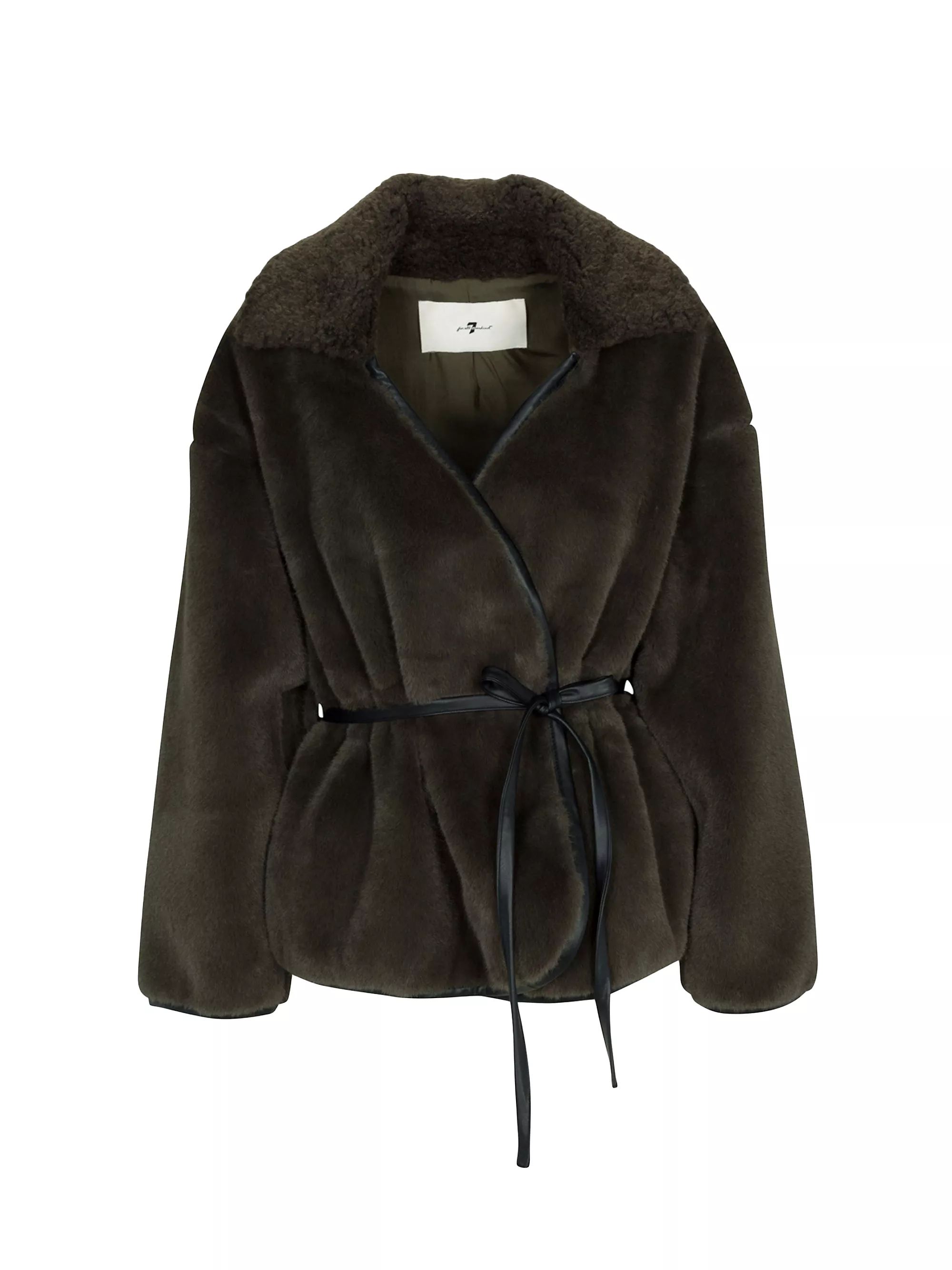 Faux Fur Short Wrap Coat | Saks Fifth Avenue