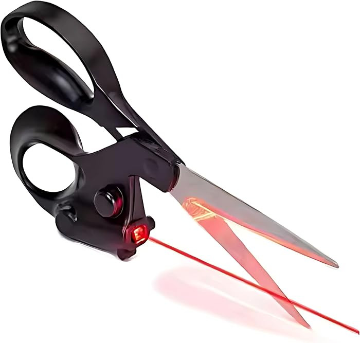 Professional Laser Guided Sewing Scissors for Home Craft Wrapping Gift Fabric Sewing Cut Straight... | Amazon (US)