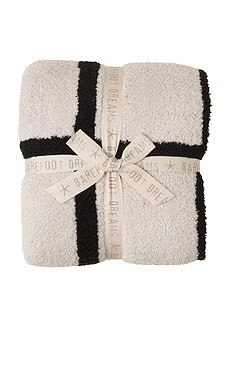 Barefoot Dreams CozyChic Grid Plaid Throw in Stone & Black from Revolve.com | Revolve Clothing (Global)