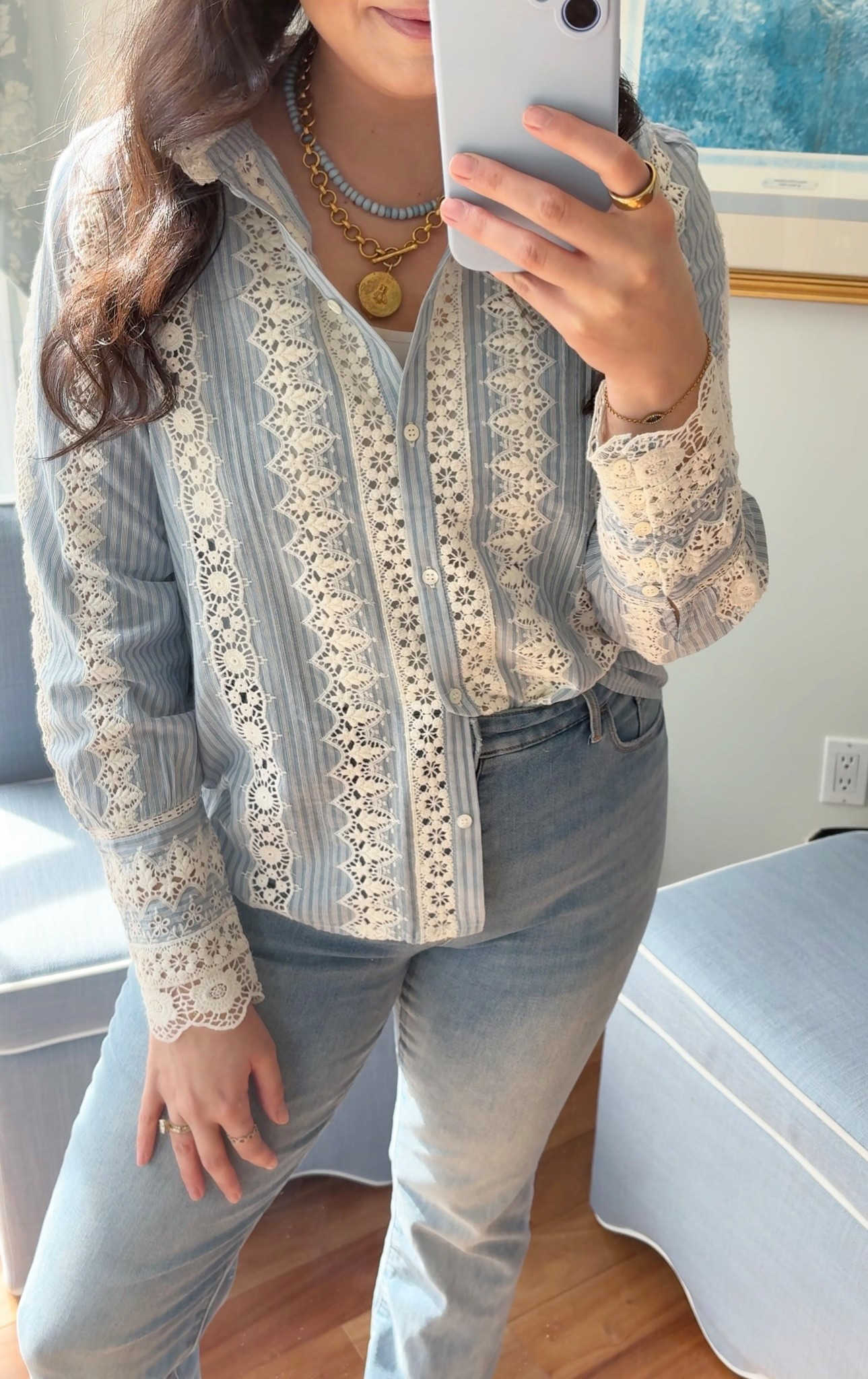 Easy spring OOTD! Love this Sezane top - the quality is incredible! 

#LTKStyleTip #LTKFindsUnder50 #LTKFindsUnder100