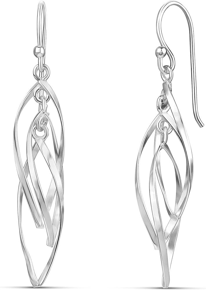 MILLA Teardrop Earrings - Designer Silver Statement Earrings or Gold Dangle Earrings for Women Tr... | Amazon (US)