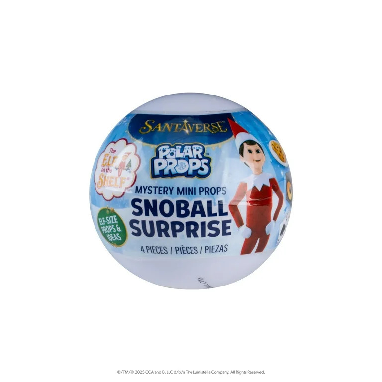 The Elf on the Shelf Polar Props Snoball Surprise – Mystery Elf Scene Prop Set (1 of 6 Styles) | Walmart (US)