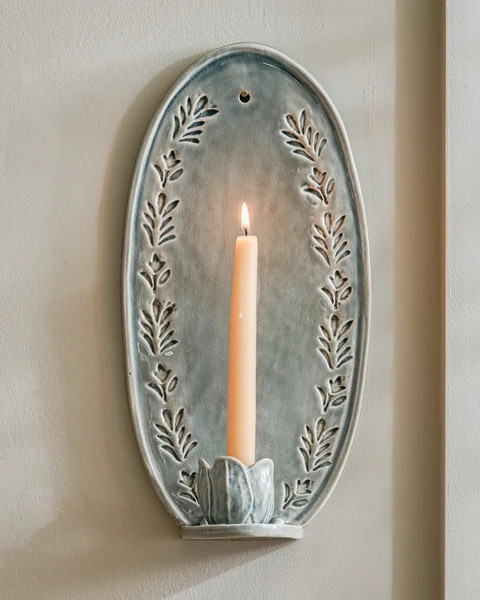 Annie Floral Ceramic Wall Sconce | Magnolia