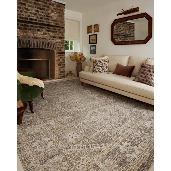 Ida IDA-01 Taupe Area Rug | Rugs Direct