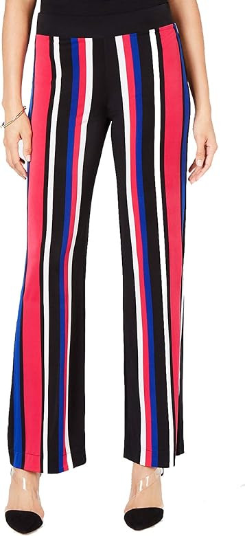 INC International Concepts Petite Striped Soft Pants | Amazon (US)