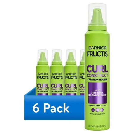 (6 pack) Garnier Fructis Style Curl Construct Creation Mousse, For Curly Hair, 6.8 oz. | Walmart (US)