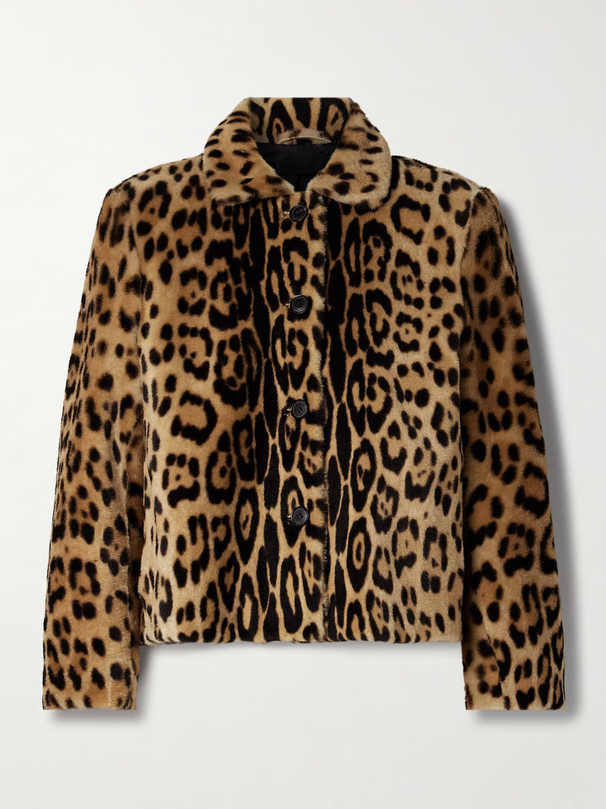 Nili Lotan - Montmartre Cropped Leopard-print Shearling Jacket - Animal print | NET-A-PORTER (US)