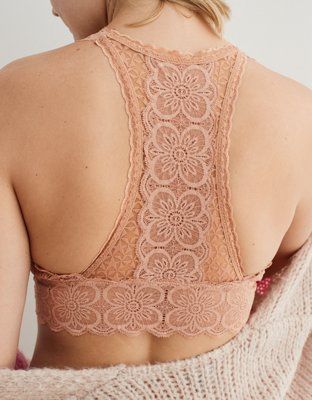 Aerie Endless Lace Racerback Bralette | American Eagle Outfitters (US & CA)