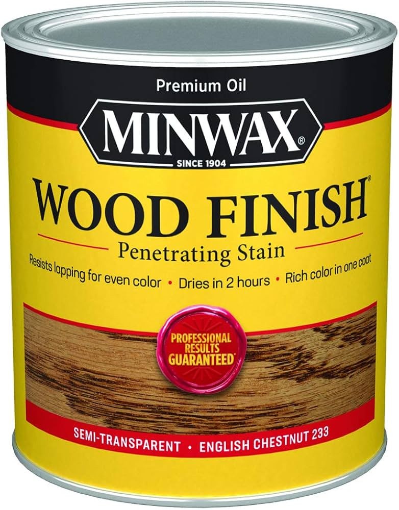 qt Minwax 70044 English Chestnut Wood Finish Oil-Based Wood Stain | Amazon (US)