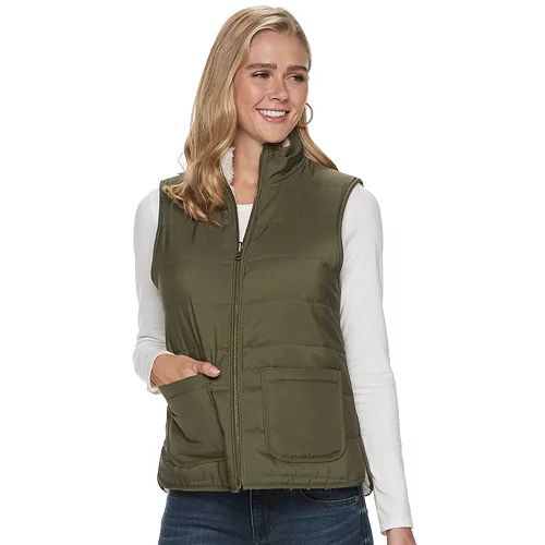 Women's SONOMA Goods for Life™ Reversible Puffer Vest | Kohl's