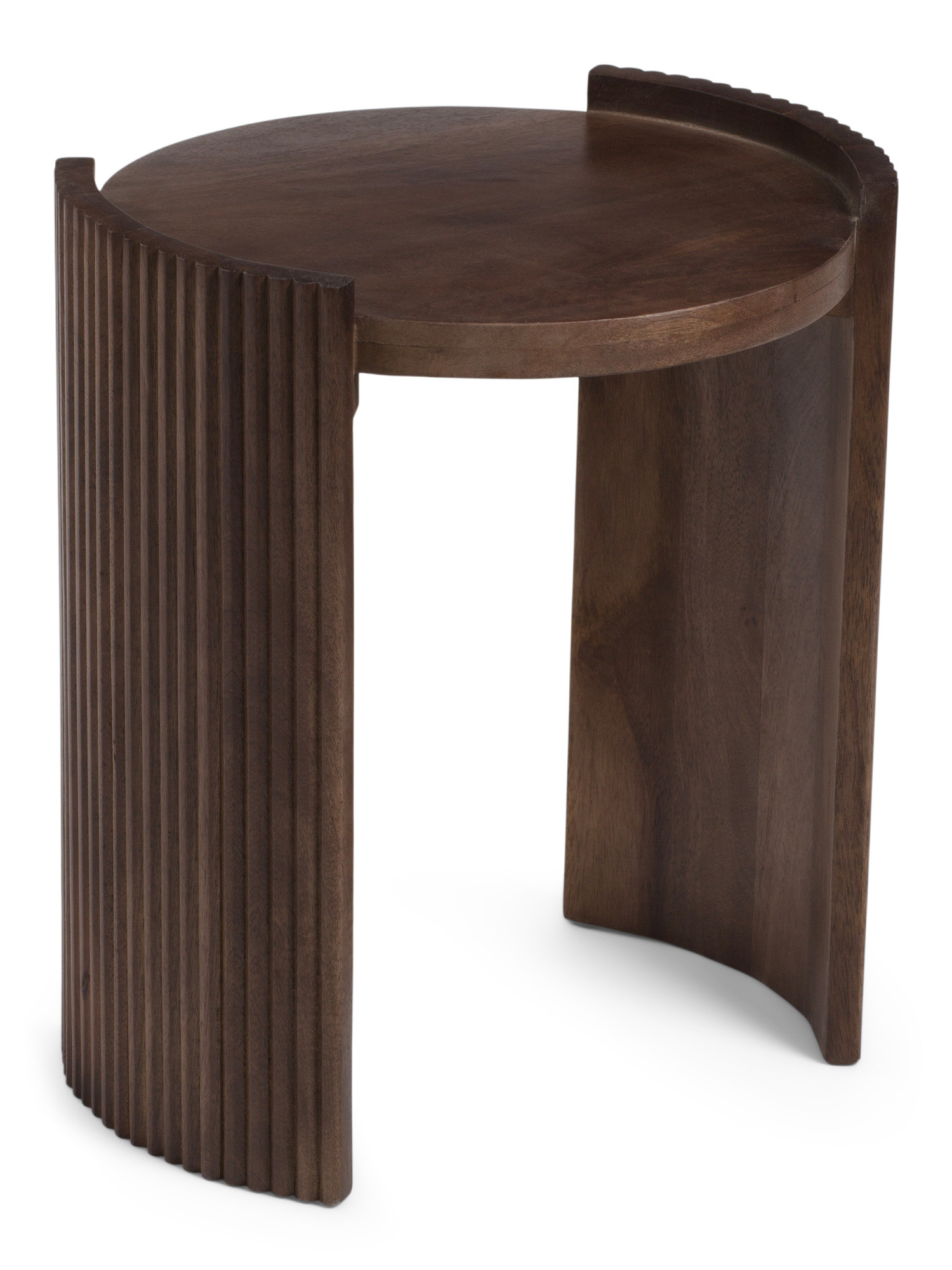 Round Side Table With Fluting Details | Furniture & Lighting | Marshalls | Marshalls