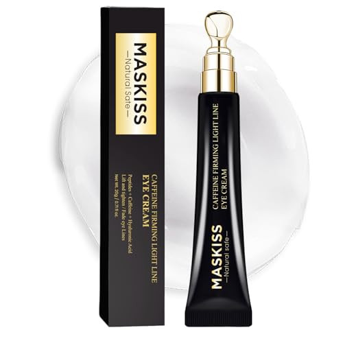 Maskiss Under Eye Cream for Wrinkles, Skin Renewing Eye Cream With Peptides + Caffeine for Dark Circles and Puffiness, Anti Aging, Reduce Fine Lines and Under EyeBags, Fragrance Free | Amazon (US)
