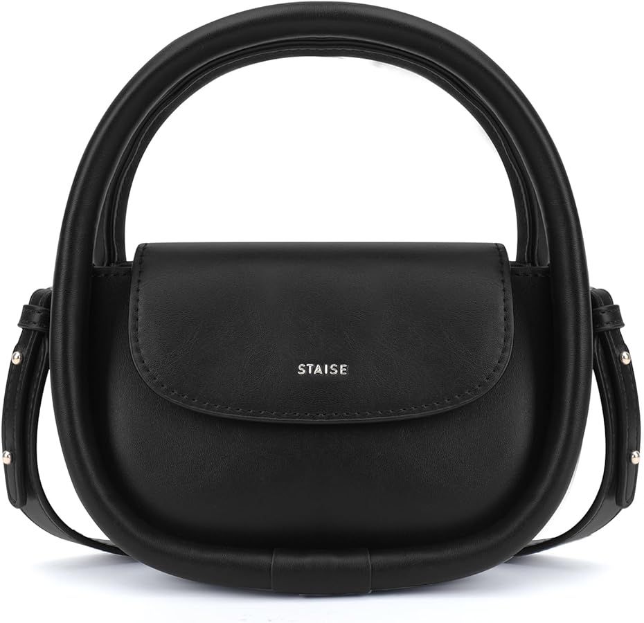 Designer Top Handle Shoulder Bags for Women, Trendy Mini Crossbody Purses, Women’s Leather Hand... | Amazon (US)