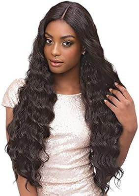 Janet Collection Swiss Lace Extended Part Deep JULIANA Wig (1B) | Amazon (US)