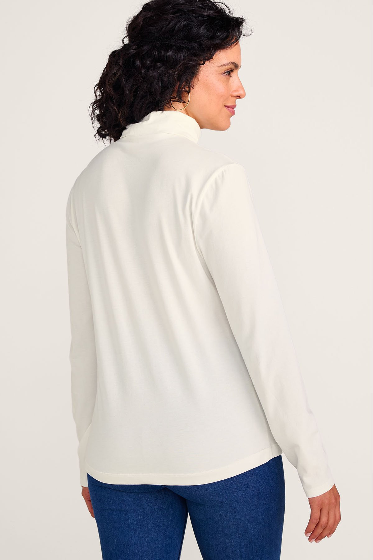 SoftEssential™ Long Sleeve Pima Turtleneck | Soft Surroundings