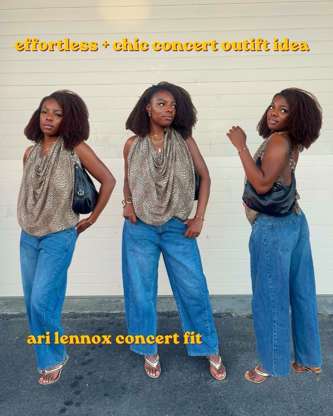🐆 summer concerts are my heart. If you need a last minute concert outfit use your scarf as a halter top ☀️ @arilennox was a vibe swipe to see some of the concert 🐆🤩
full outfit @hm ✨ outfit linked in my bio 
.
.
.
.
.
.
.
#concertoutfit #arilennox scarf as a top, Ari Lennox concert tour, summer concert outfit idea, scarf as a halter top #concertoutfitideas #concertoutfits