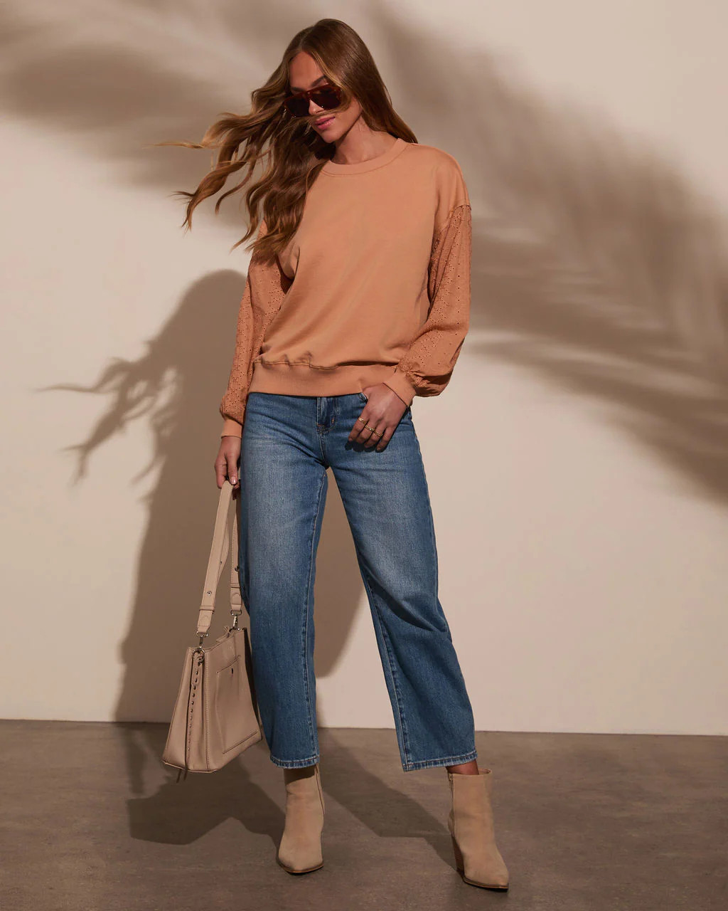 Annalisse Mid Rise Barrel Jeans | VICI