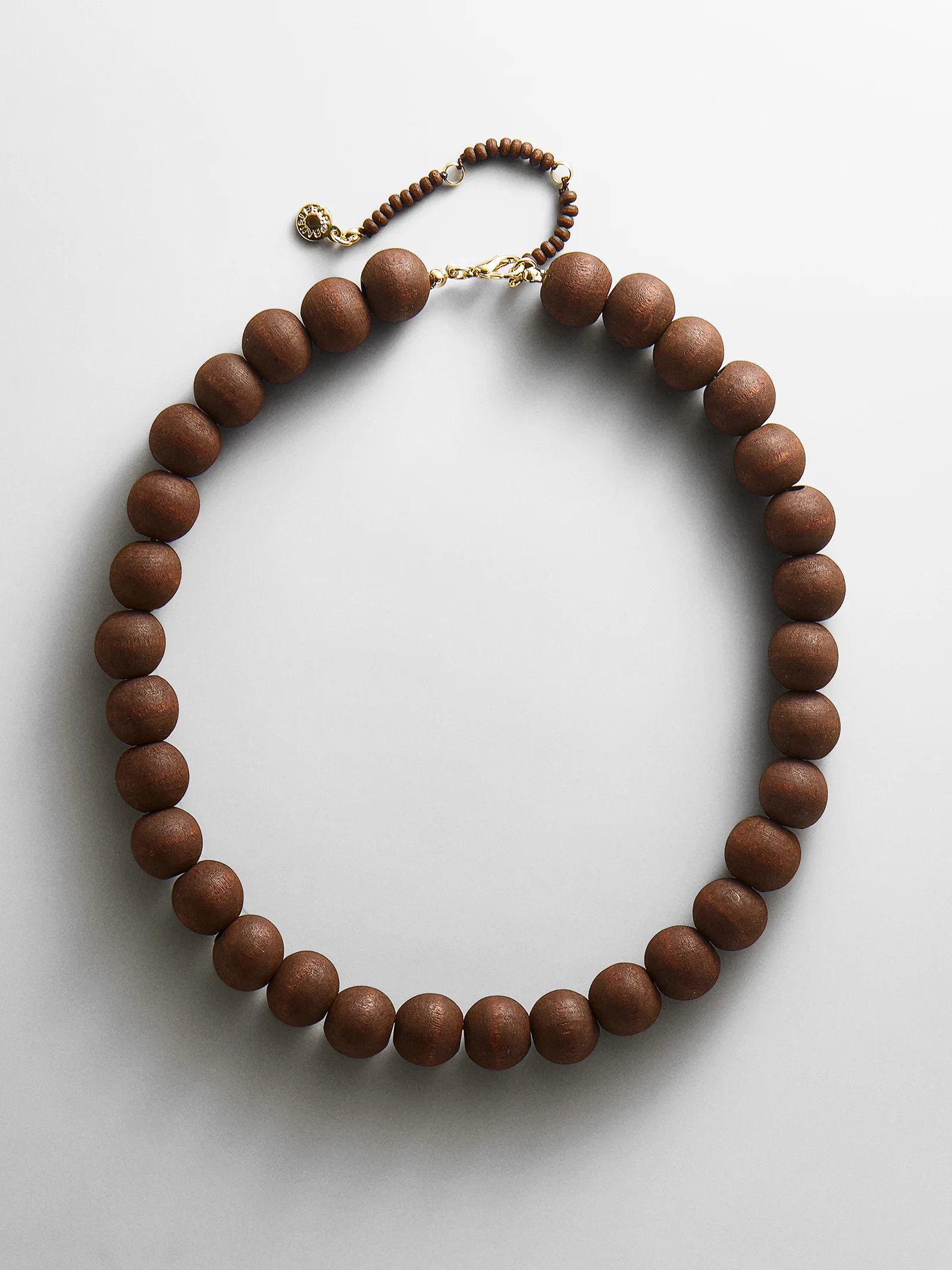 Mini Jane Beaded Necklace - Dark Wood | BaubleBar