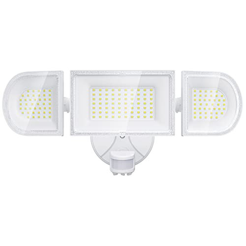 iMaihom 150W Motion Sensor Light Outdoor, 15000LM 6500K LED Security Floodlights, 3 Adjustable Head Motion Detection Light IP65 Waterproof for Yard Garage White 1pack | Amazon (US)