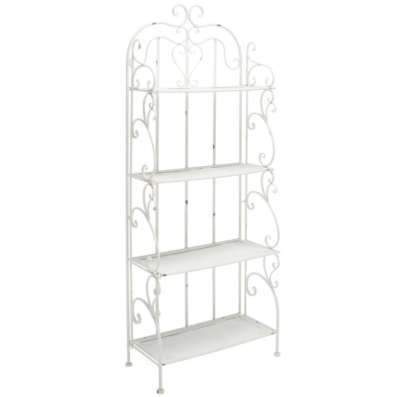 Angellyn Metal Weather Resistant Patio Shelving | Wayfair North America