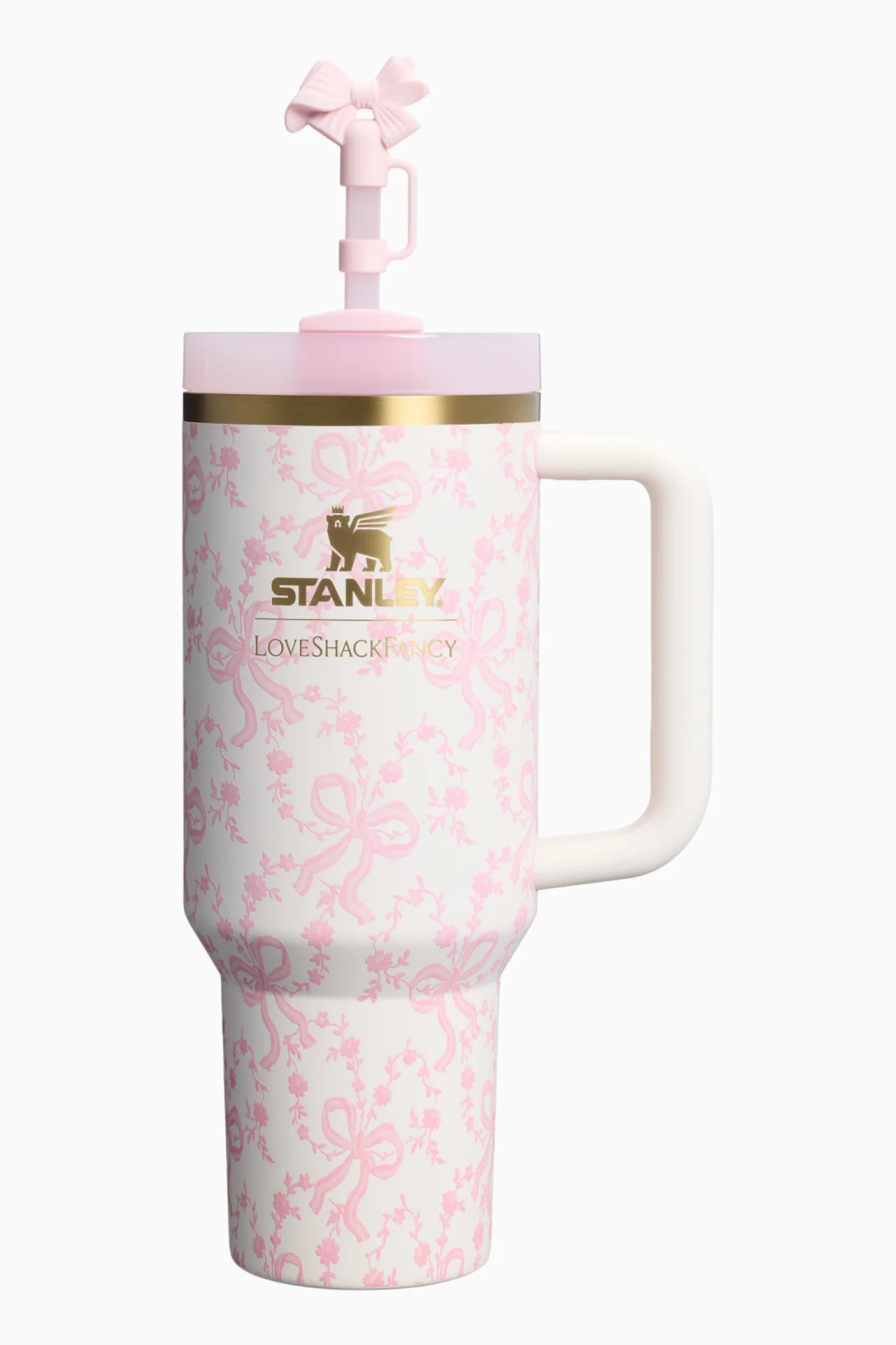 Stanley 1913 The Quencher H2.0 Flowstate Tumbler | 40 OZ in Chantilly | LoveShackFancy