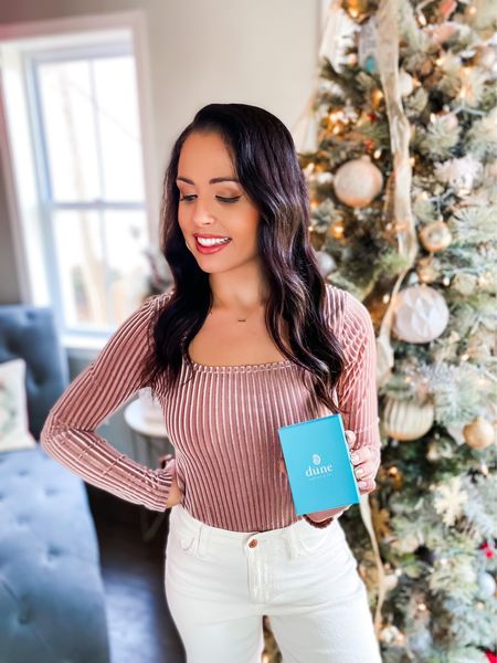Love this under $20 amazon velvet top (small, 2 colors), $25 target jeans (2, tts) love this look for winter! #founditonamazon 

#LTKHoliday #LTKGiftGuide #LTKunder50