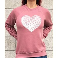 Valentines Heart Sweater, Unisex Scribble Shirt, Tshirt, Day, Love Cute Soft Sweatshirt Women | Etsy (US)