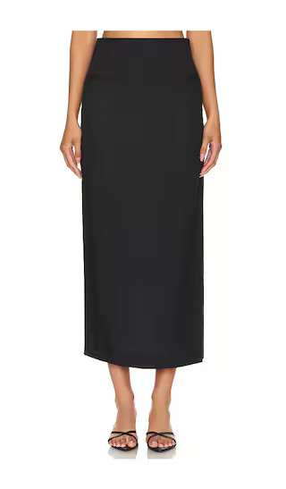 Rhee Midi Skirt in Black | Revolve Clothing (Global)