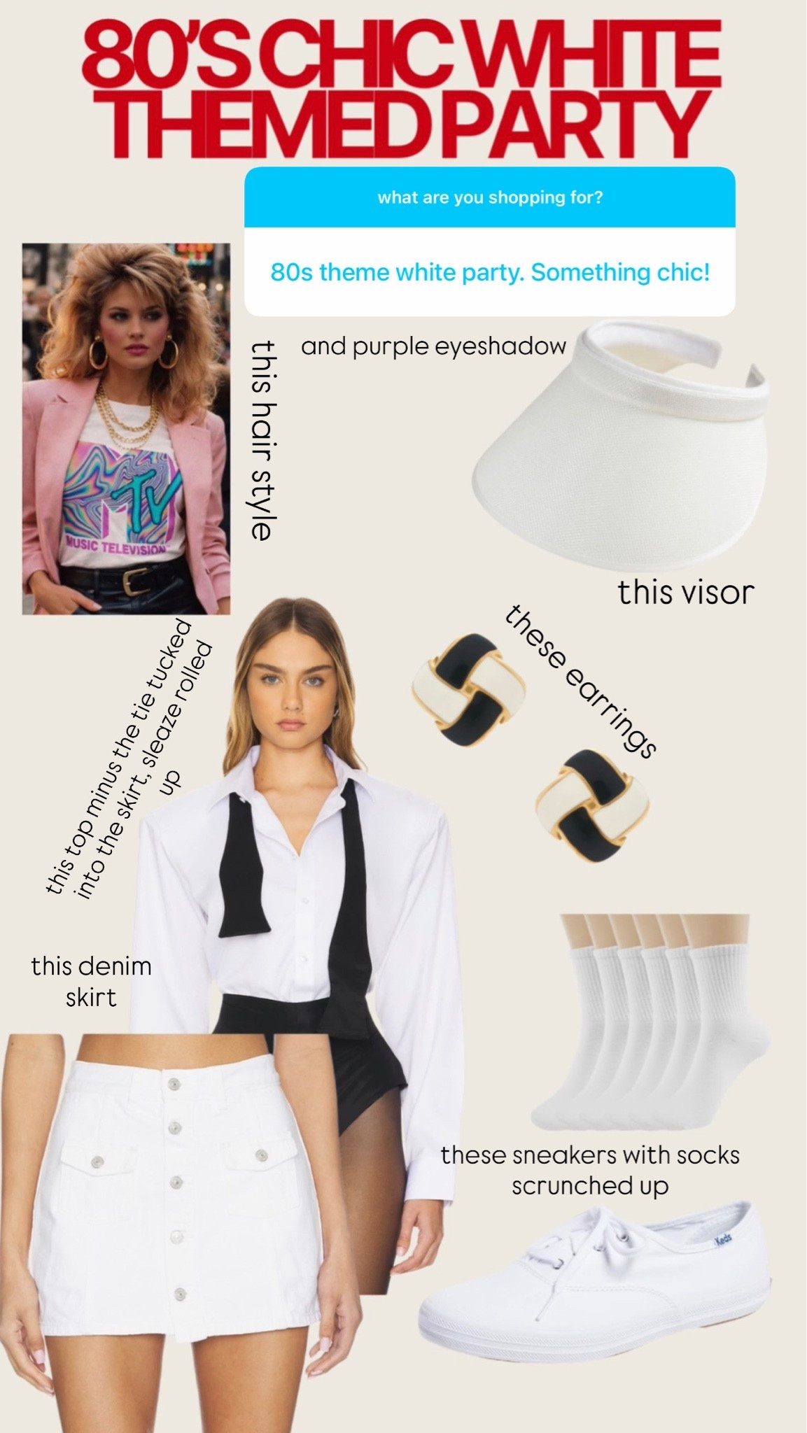 What I would wear to an 80s themed summer party but make it chic￼

#LTKootd #LTKdayinmylife #LTKTravel