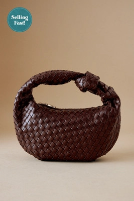 Melie Bianco Larissa Woven Faux-Leather Shoulder Bag | Anthropologie (UK)