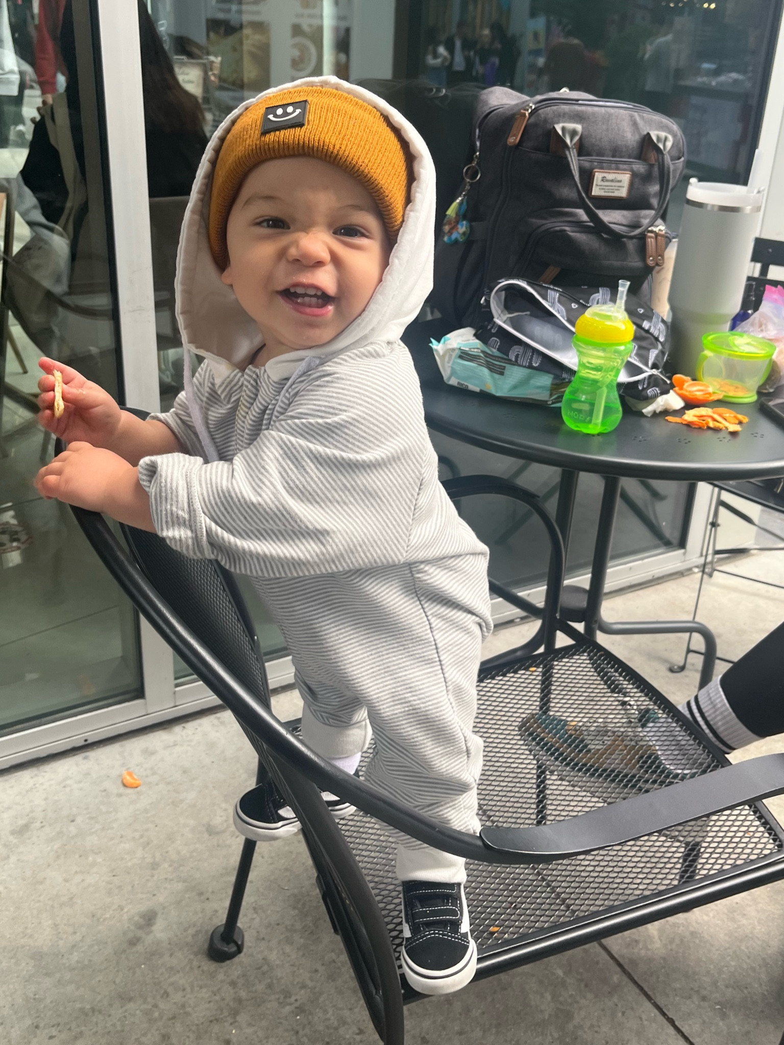 Favorite hoodie romper//smiley beanie//nuby straw no spill sippy

#LTKbaby #LTKkids #LTKunder50