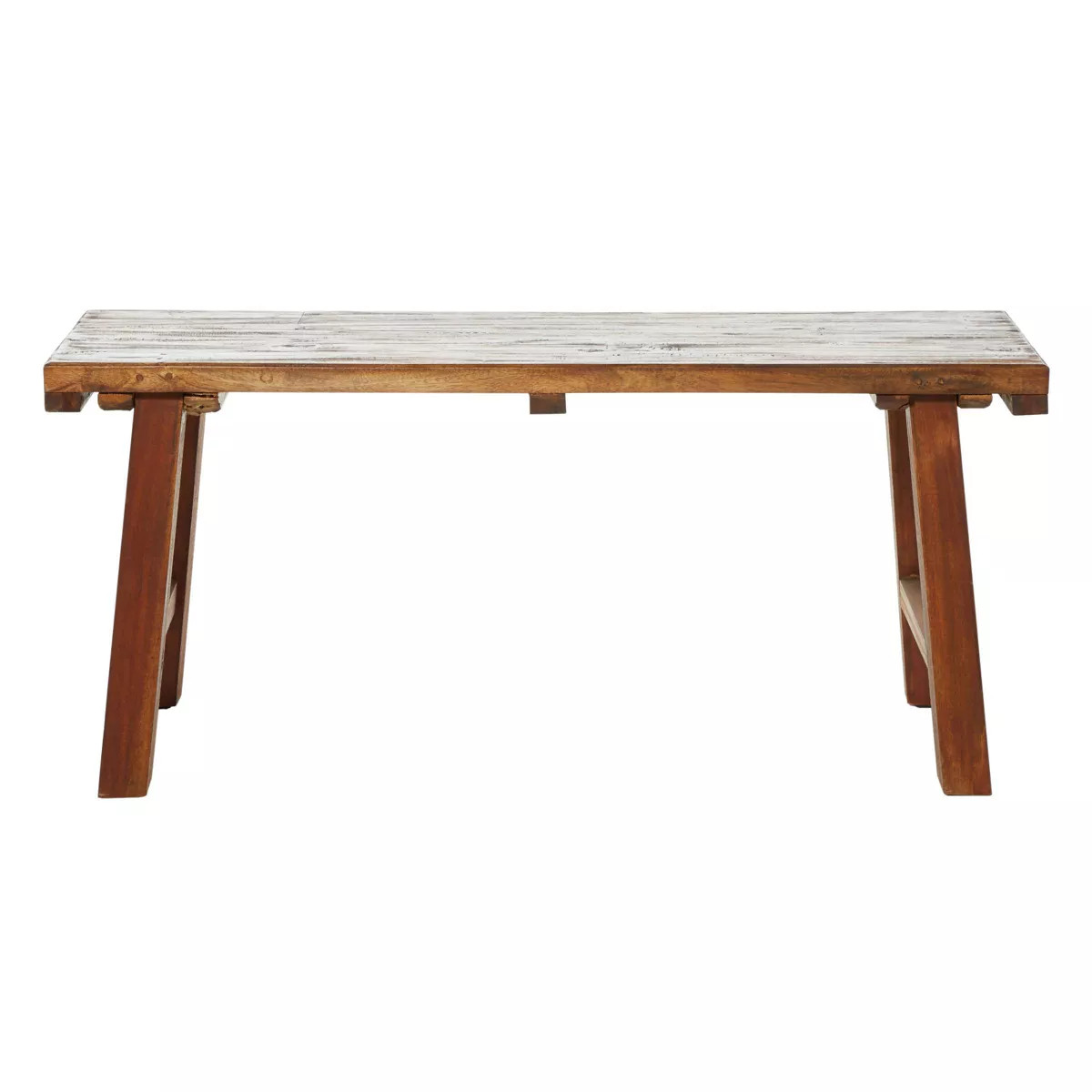 Mahogany Wood Bench Brown - Olivia & May: Handmade, No Assembly, Indoor Use, Seats 2 | Target